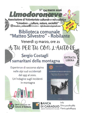Presentazione libro "I samaritani della montagna" venerdì 13 marzo